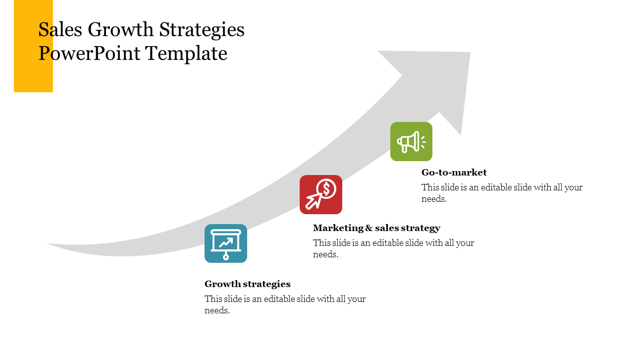 Sales Growth Strategies PowerPoint Template